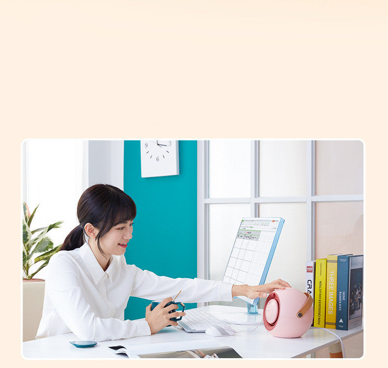Mini Electric Desk Heater & USB Humidifier | 3-Speed 550W Heaters