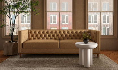 Fielder Sofa Tan Leather