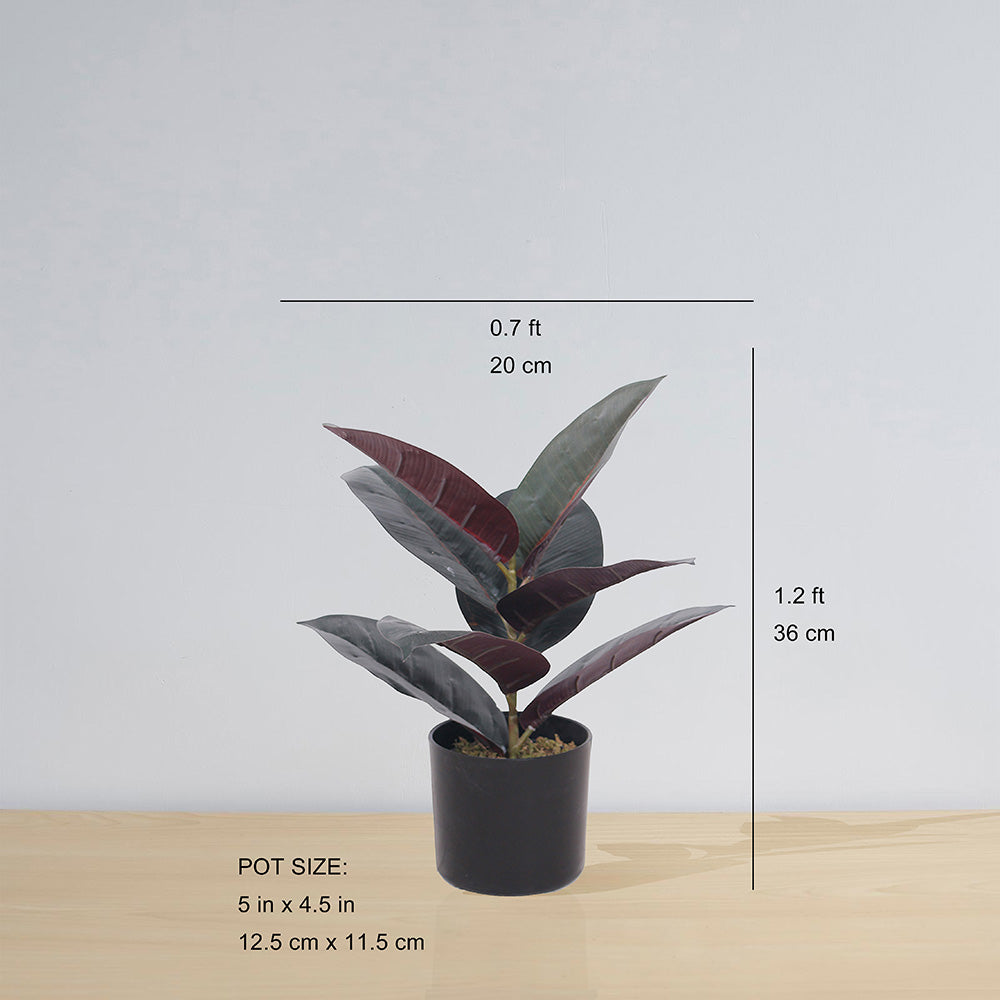 Mongui Artificial Rubber Potted Plant 1.2’