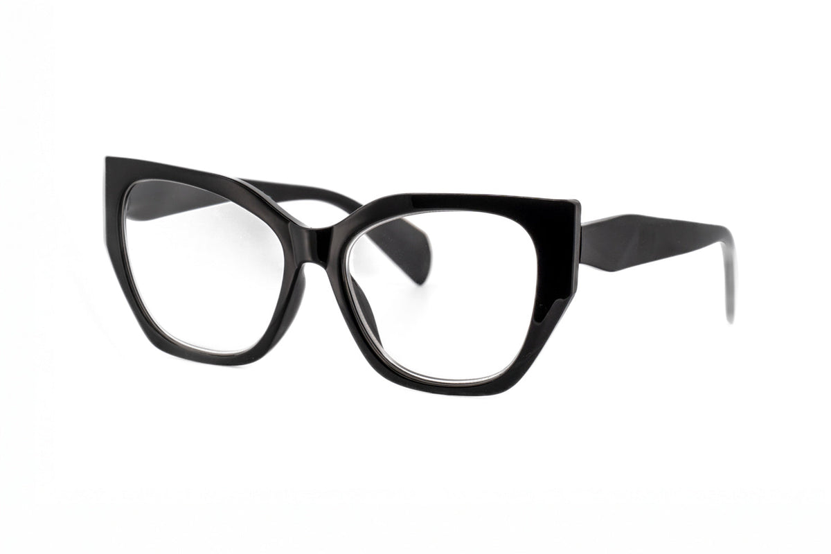 Nova – Oversized Cat-Eye Reading Glasses | Bolero Eyewear 1.5 / Black