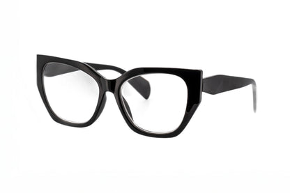 Nova – Oversized Cat-Eye Reading Glasses | Bolero Eyewear 1.5 / Black