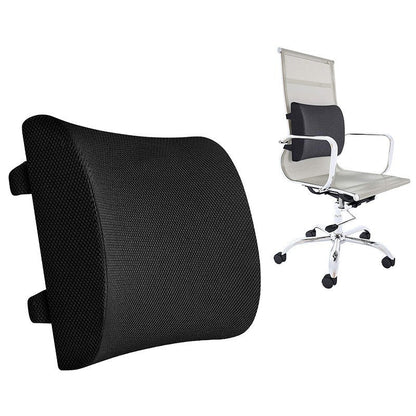 Office Lumbar Support Memory Foam Cushion Black lumbar support cushion