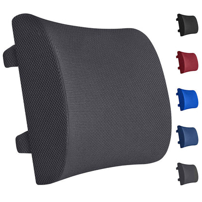 Office Lumbar Support Memory Foam Cushion Black lumbar support cushion