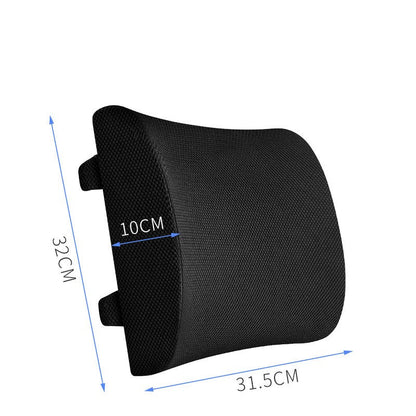 Office Lumbar Support Memory Foam Cushion Black lumbar support cushion