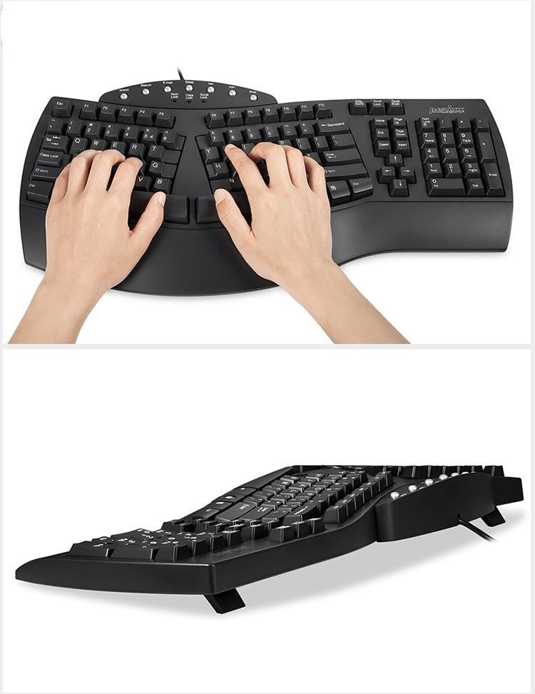 The Perixx Periboard - 512 Ergonomic Split Keyboard that is considered a Ergonomics