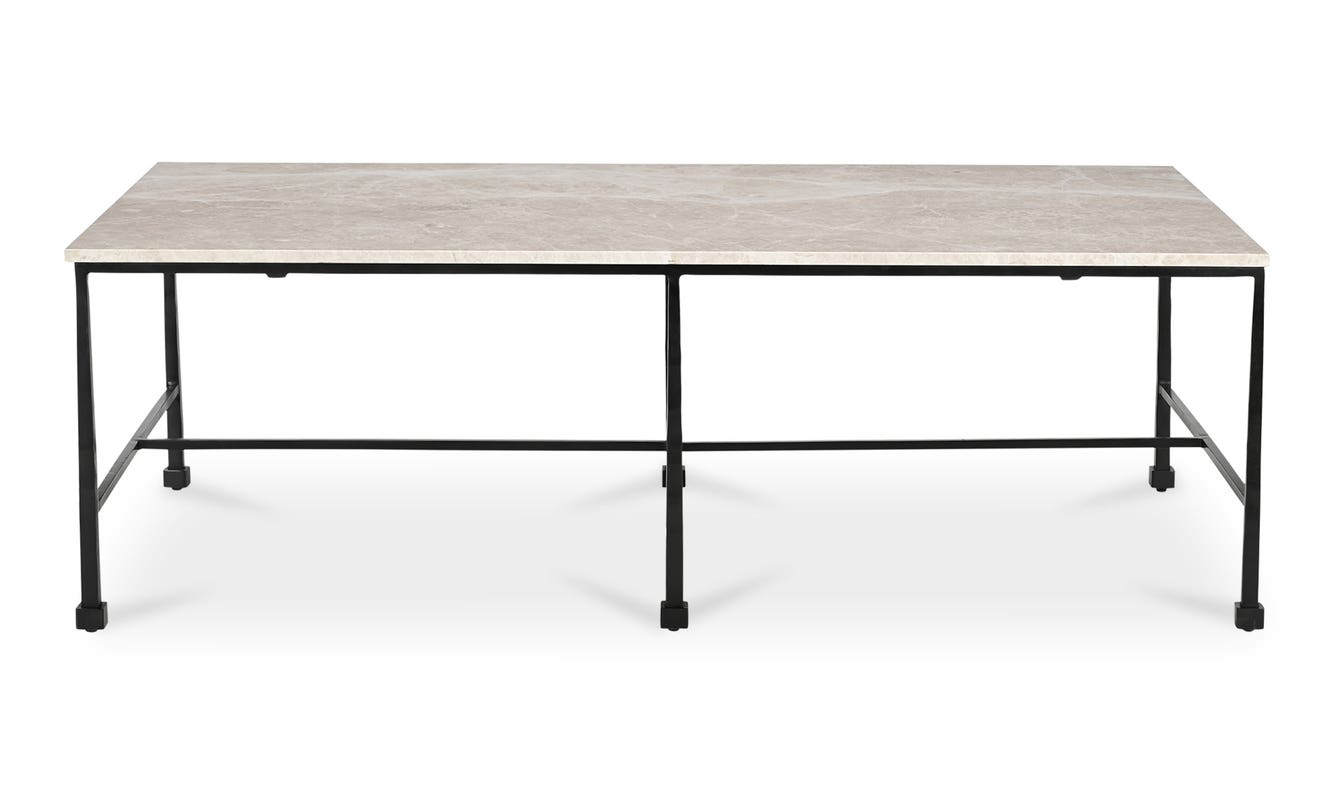 River Coffee Table Botticino Marble