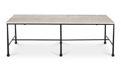 River Coffee Table Botticino Marble