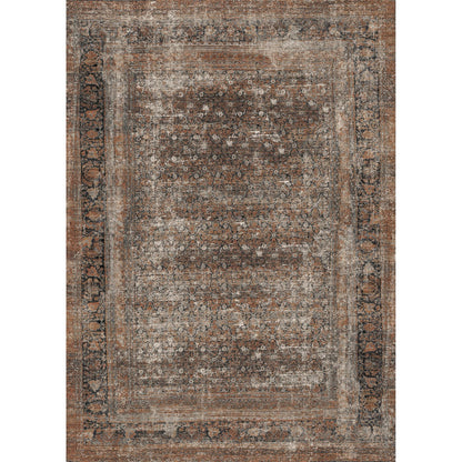 Regal Brown Orange Rug