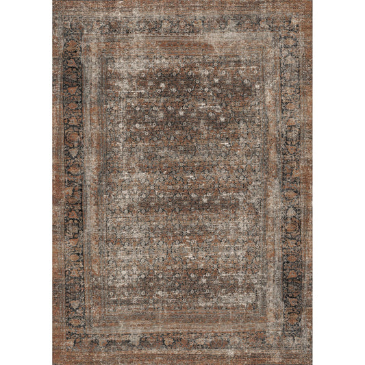 Regal Brown Orange Rug