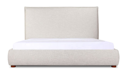 Luzon Queen Bed Tall Light Grey