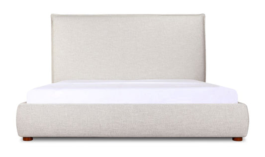 Luzon Queen Bed Tall Light Grey