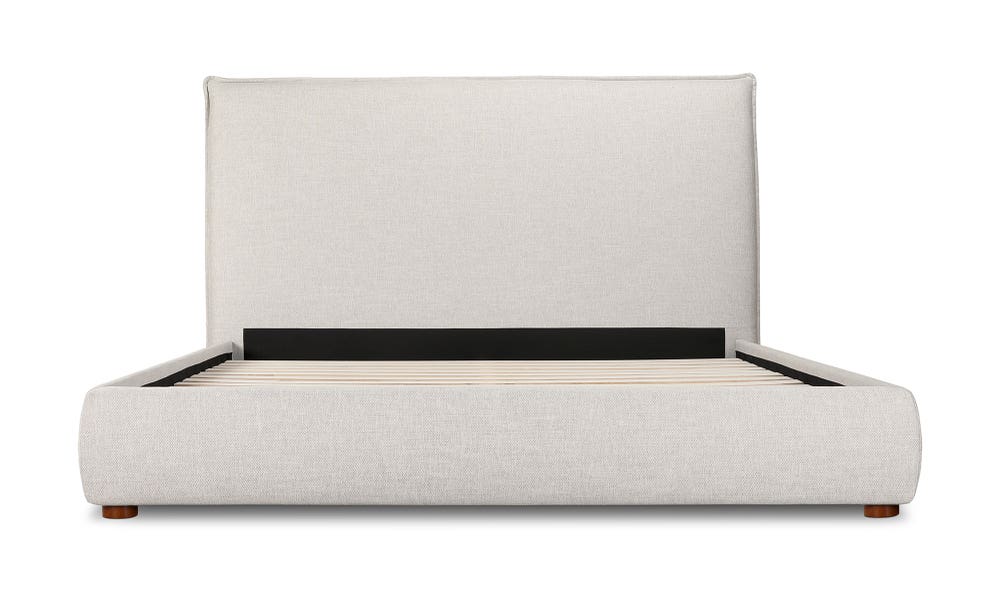 Luzon Queen Bed Tall Light Grey