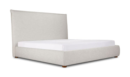 Luzon Queen Bed Tall Light Grey
