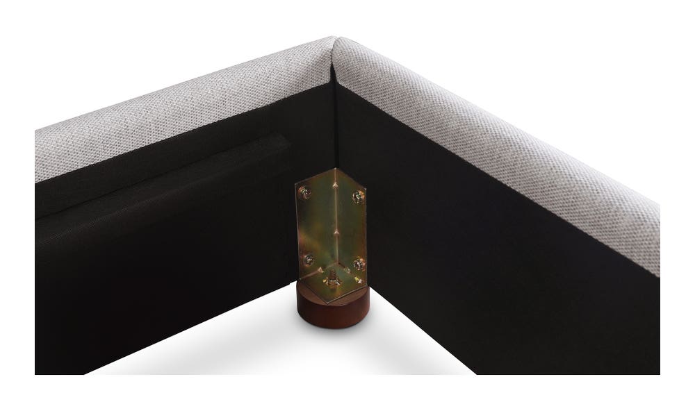 Luzon Queen Bed Tall Light Grey