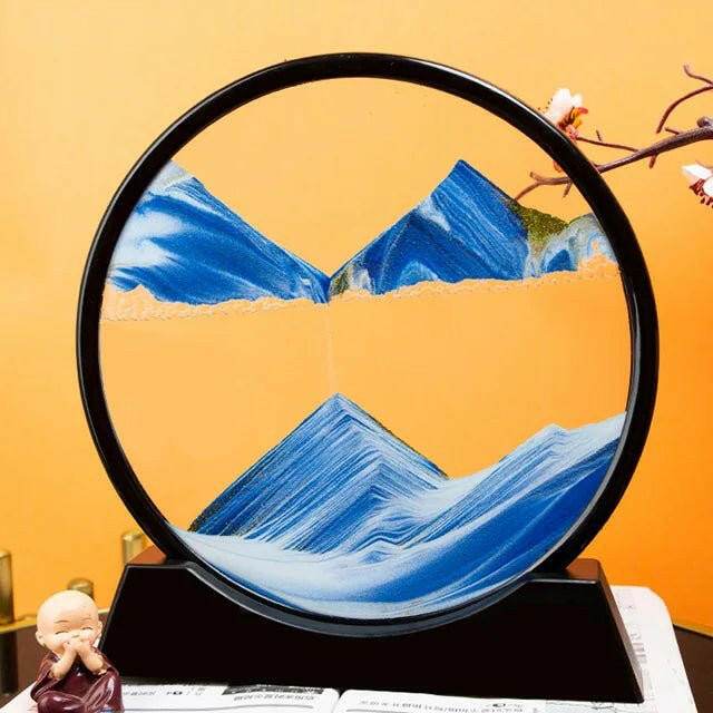 SandScape® Art Frame Blue Sand sculpture