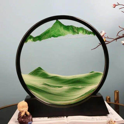 SandScape® Art Frame Green Sand sculpture