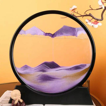 SandScape® Art Frame Purple Sand sculpture