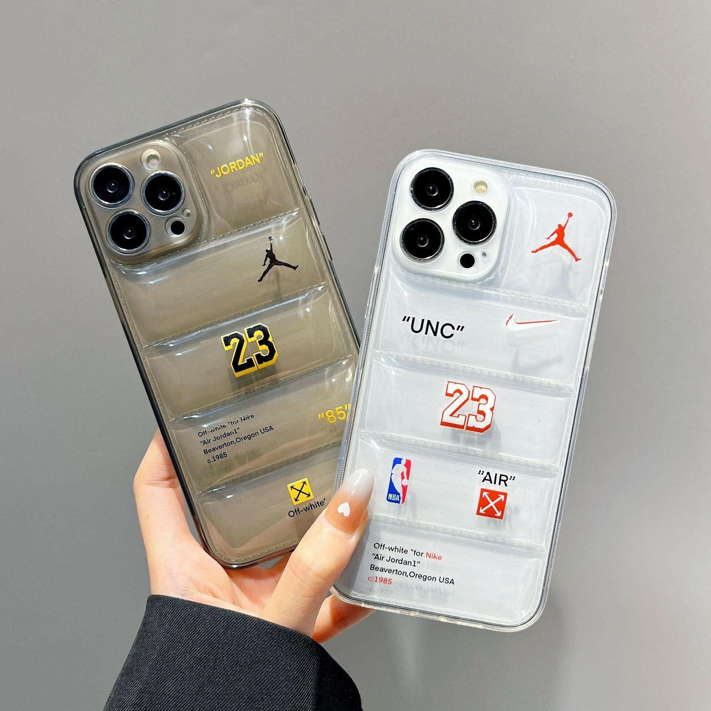 The Transparent iPhone Case - NorthFace that is considered a Phone cases