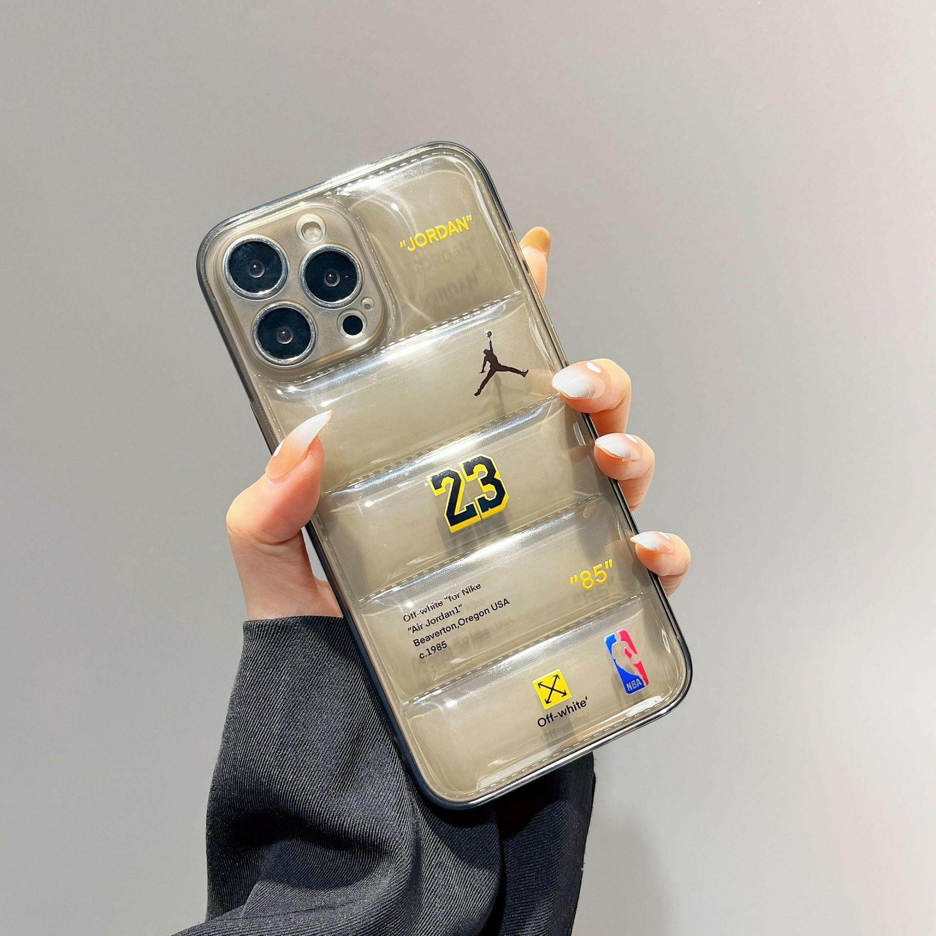 The Transparent iPhone Case - NorthFace that is considered a Phone cases