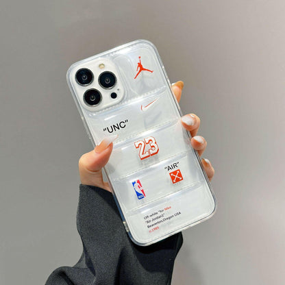 The Transparent iPhone Case - NorthFace that is considered a Phone cases