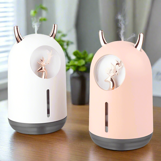 Ultrasonic Desk Humidifier with LED Light USB Powered Diffuser