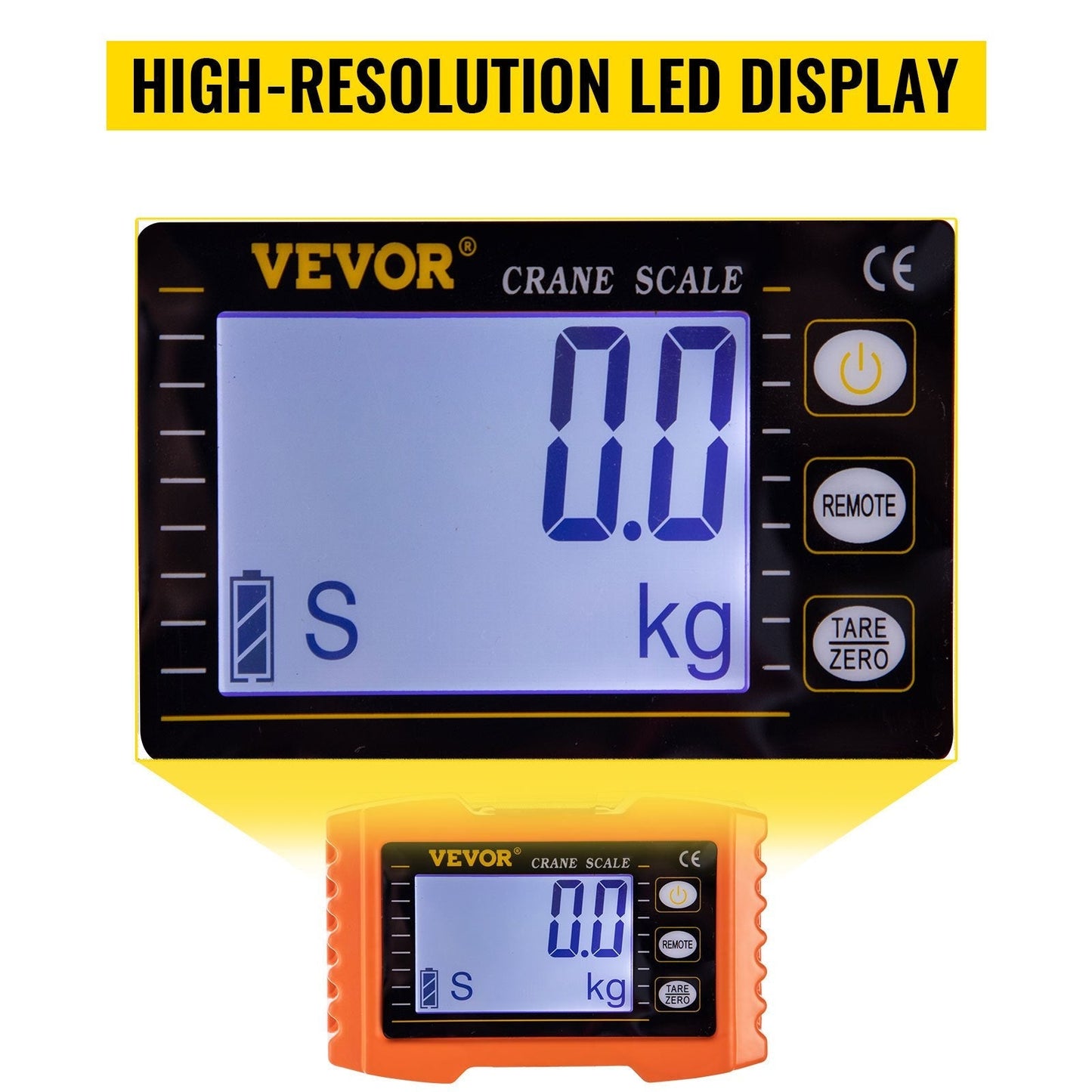 1000KG 2200LBS Aluminum Digital Crane Scale heavy Duty Hanging Scale