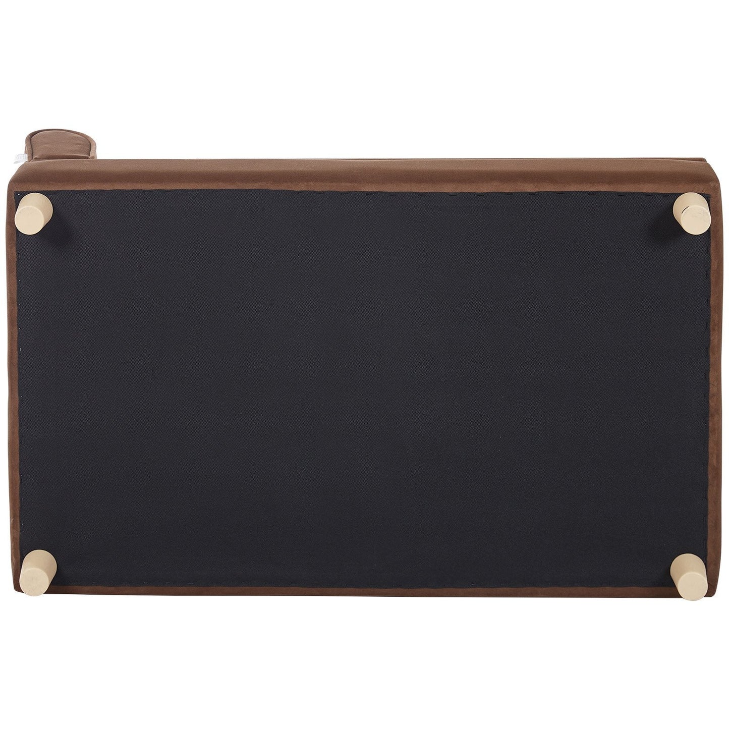 VEVOR Pet Sofa, Dog Couch for Large-Sized Dogs and Cats, Soft Velvety Dog Sofa Bed, 110 lbs Loading Cat Sofa, Dark Brown