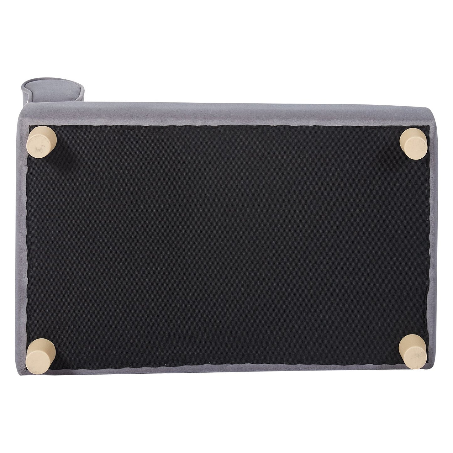 VEVOR Pet Sofa, Dog Couch for Medium-Sized Dogs and Cats, Soft Velvety Dog Sofa Bed, 81 lbs Loading Cat Sofa, Grey