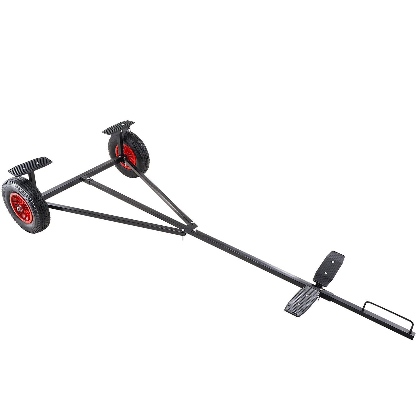 VEVOR Boat Trailer Dolly 420lbs Load Capacity, Carbon Steel Trailer Mover with 96''-116'' Adjustable Length, 16'' Pneumatic Tires & Nonslip Support Bracket, for Moving Kayak Motorboat Fishing Boat