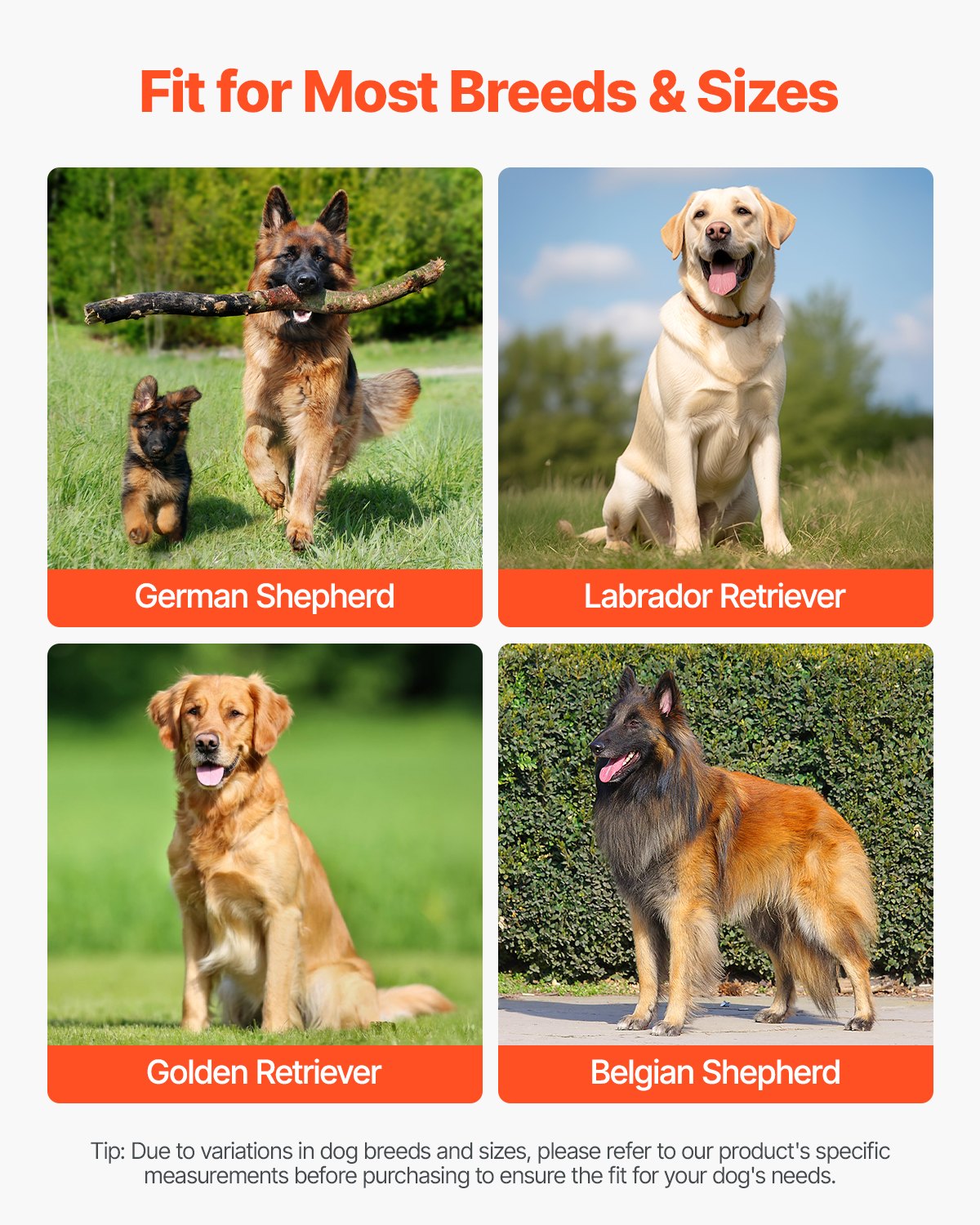 VEVOR Dog Knee Brace for Left Hind Leg Adjustable ACL Dog Leg Brace Pain Relief