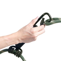 VEVOR Tree Stand Safety Rope, 9 ft/27.43M Treestand Lifeline Rope 30KN Breaking Tension, 0.6'' Hunting Safety Line with Prusik Knot, 2pcs Carabiner and Silencer, for Treestrap and Climbing