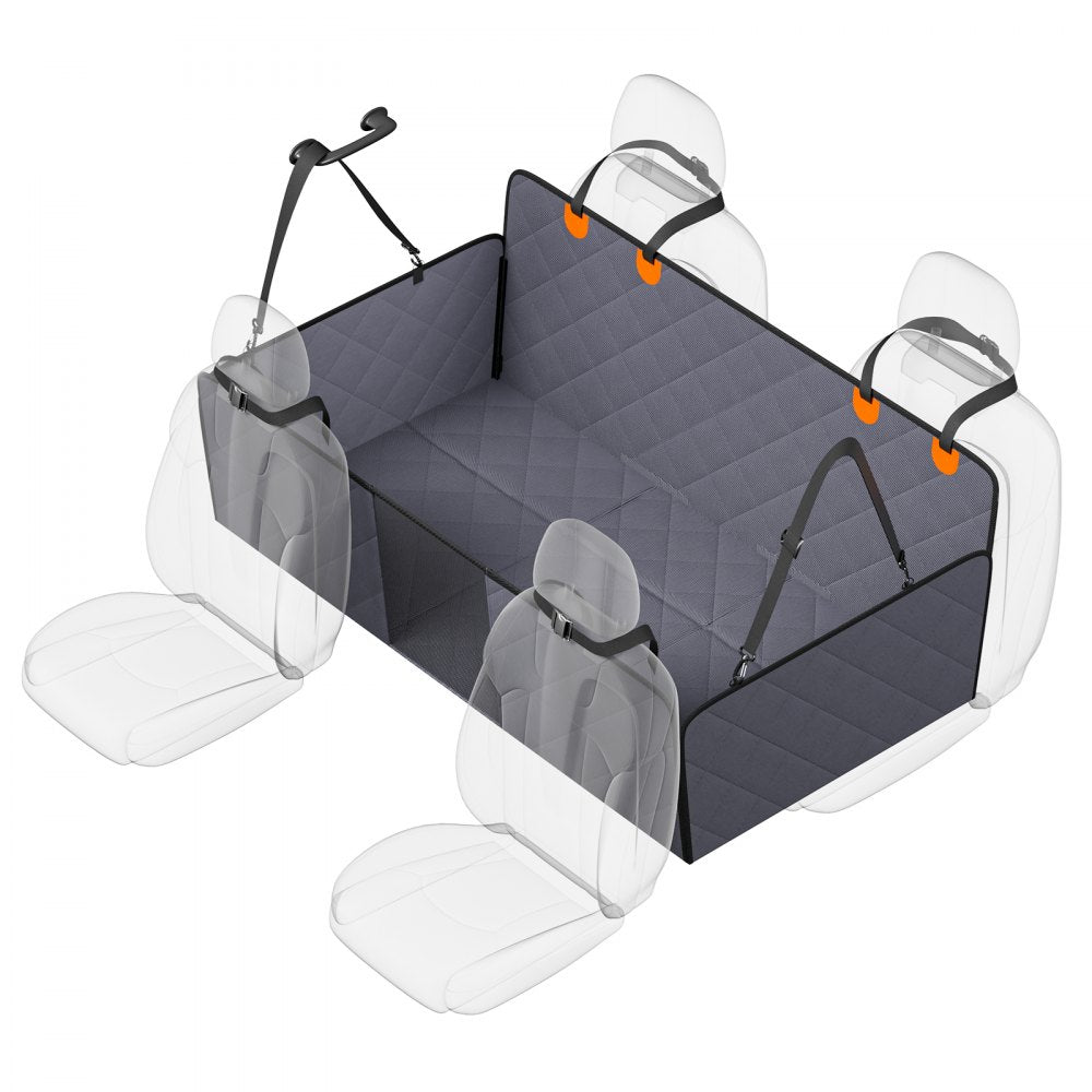 VEVOR 57.4 x 30.3 in Dog Car Seat Cover for Back Seat Waterproof 600D for Truck