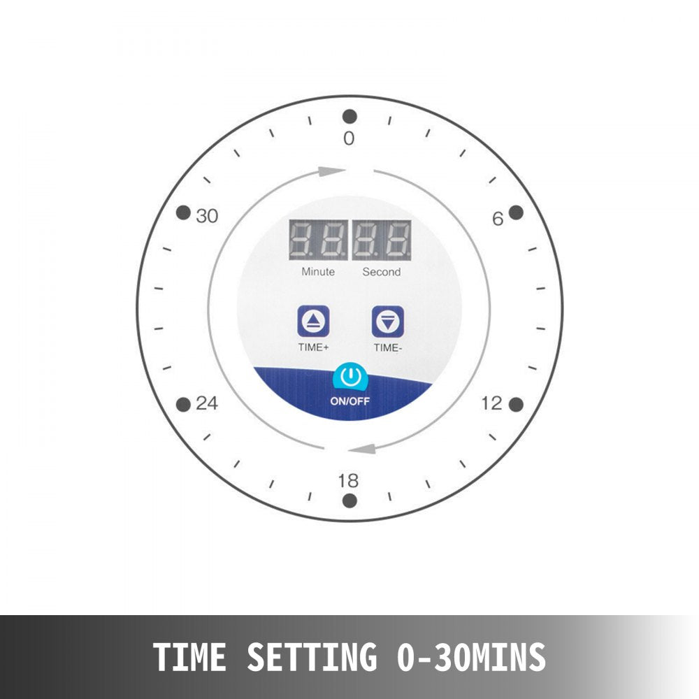 VEVOR Ultrasonic Cleaner 3.2L Semiwave Function 120W/60W Ultrasonic Power 100W Heating Power Upgraded Ultrasonic Cleaner for Jewelry Watch Glasses Small Parts