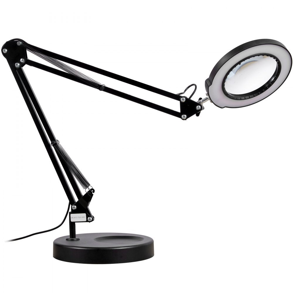 VEVOR Magnifying Glass with Light & Base 5X Magnifying Lamp 4.3