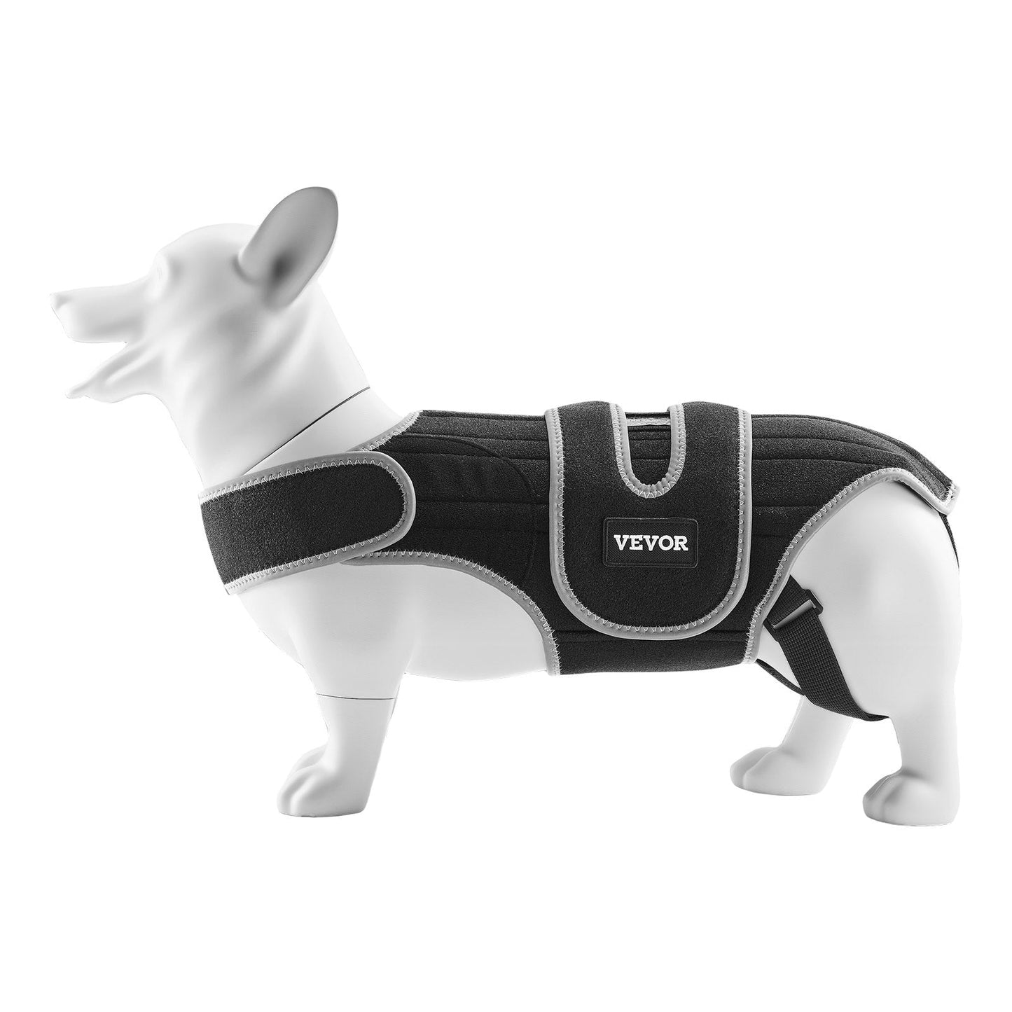 VEVOR Dog Back Brace Adjustable Dog Spine Support Harness for IVDD Pain Relief