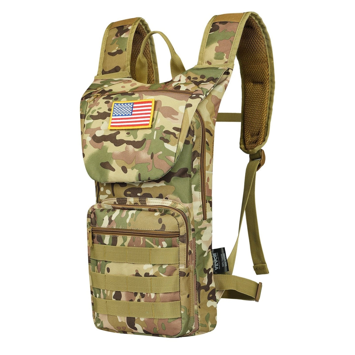 VEVOR Tactical Molle Hydration Pack Backpack 3L TPU Water Bladder Cycling Hiking