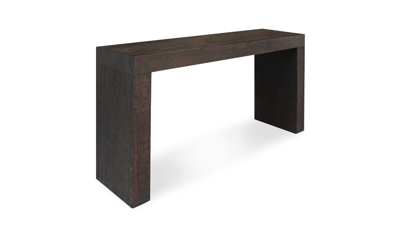 Evander Console Table Rustic Brown