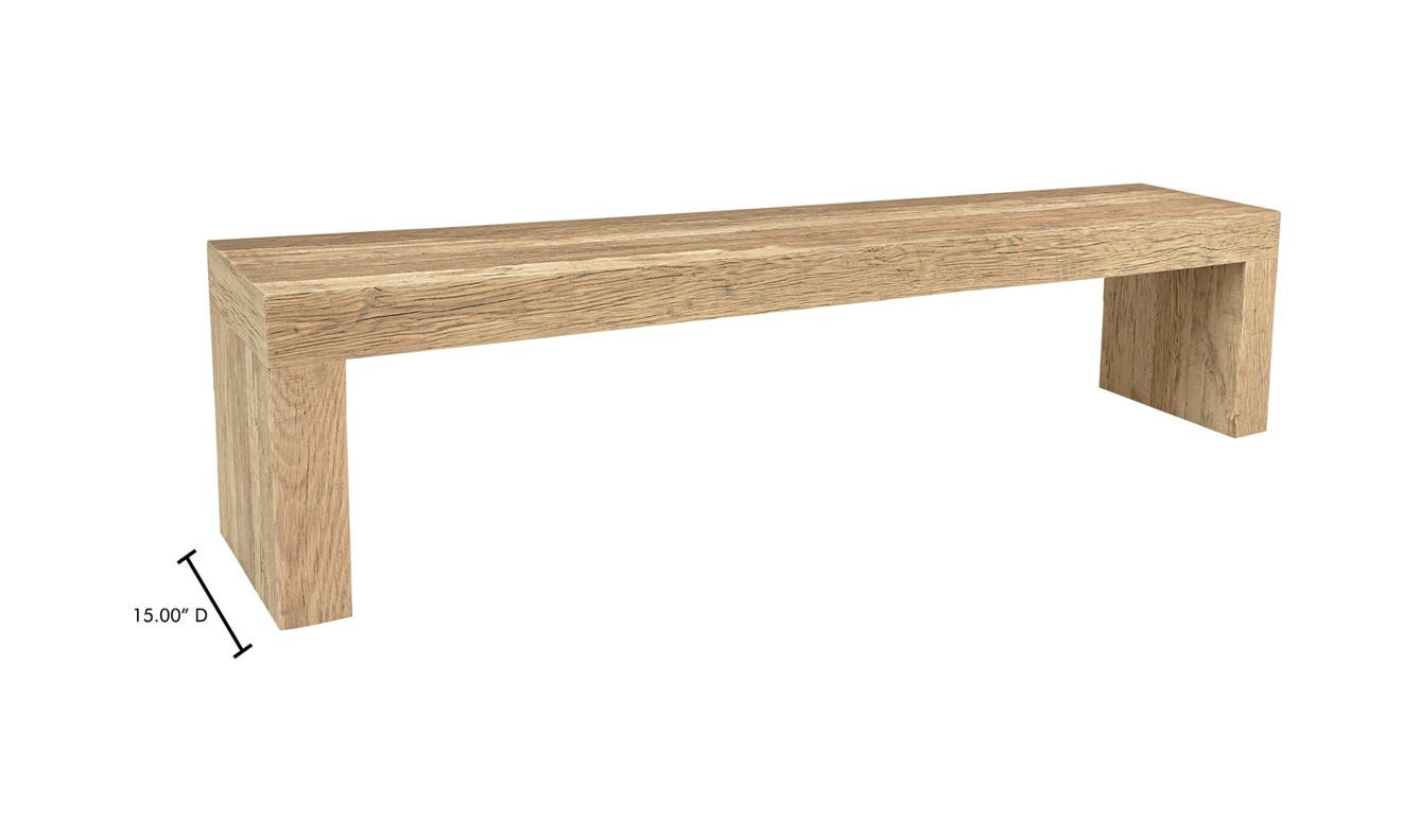 Evander Dining Bench Natural