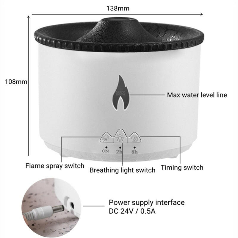 Volcano Eruption Effect Humidifier | Austrige