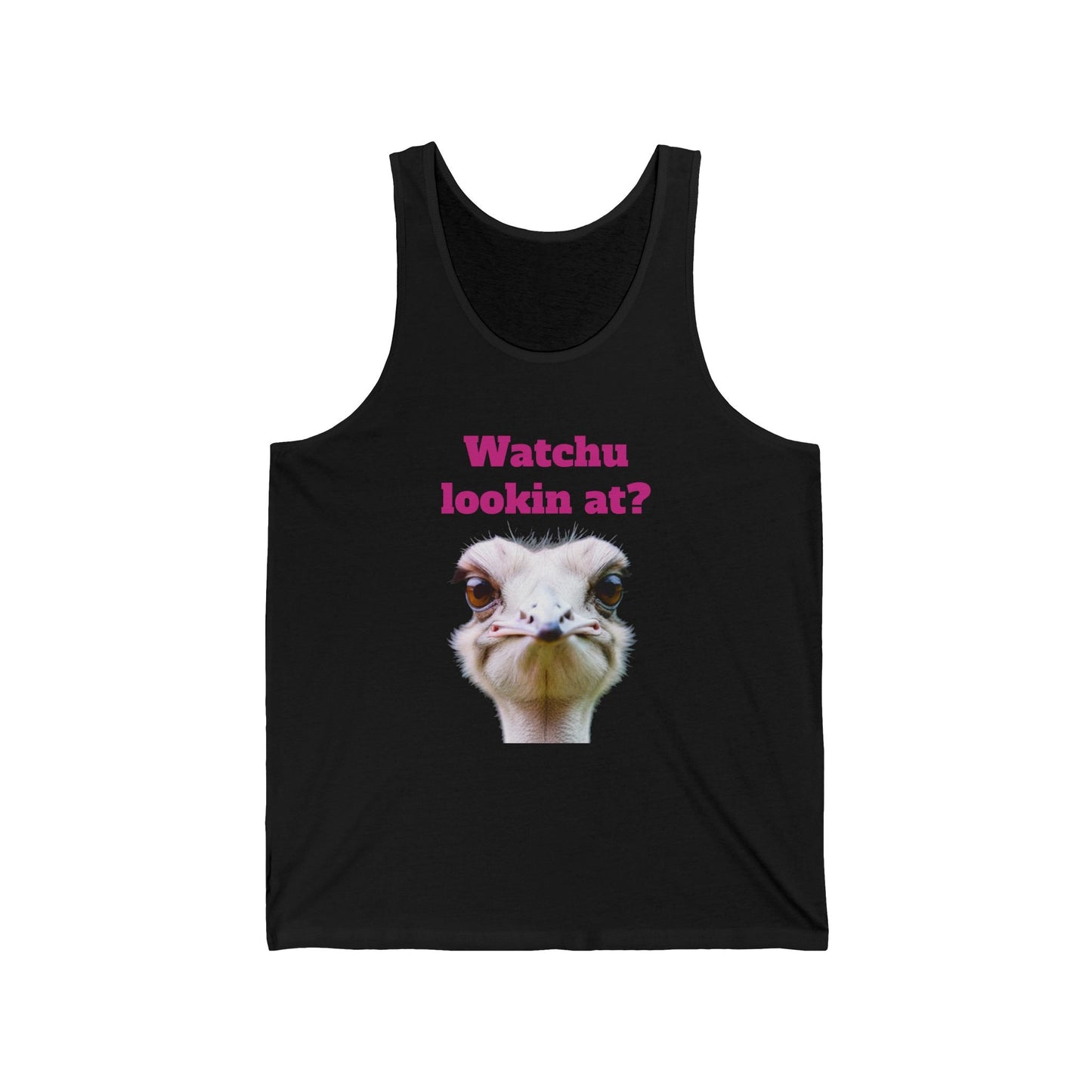 Watchu lookin at? - Unisex Jersey Tank | Austrige | Tank Top