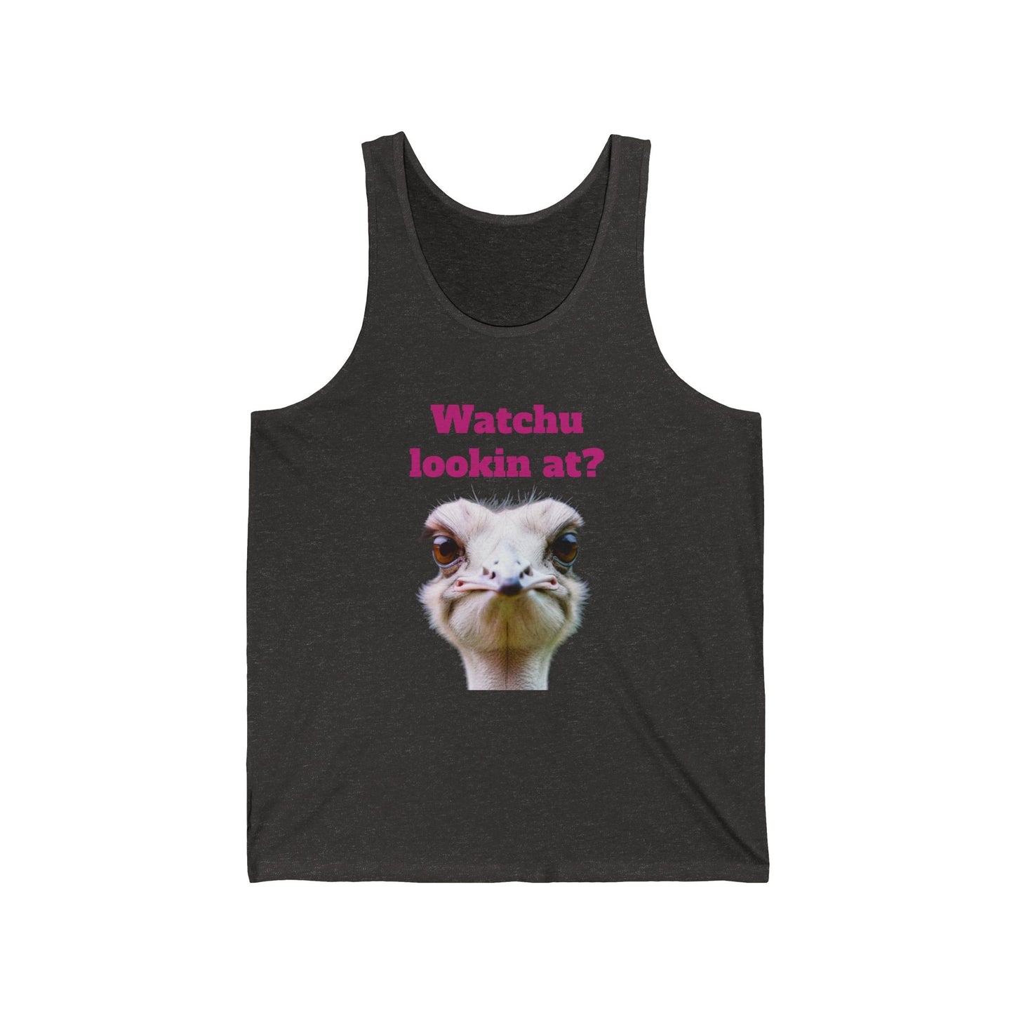 Watchu lookin at? - Unisex Jersey Tank | Austrige | Tank Top