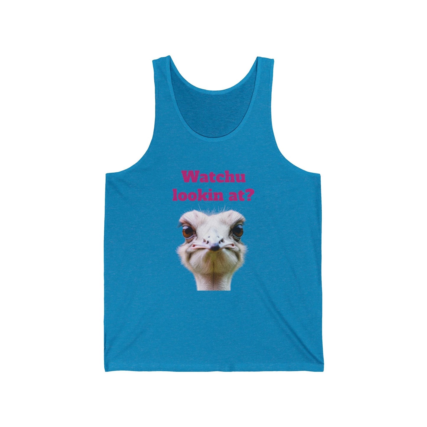 Watchu lookin at? - Unisex Jersey Tank | Austrige | Tank Top