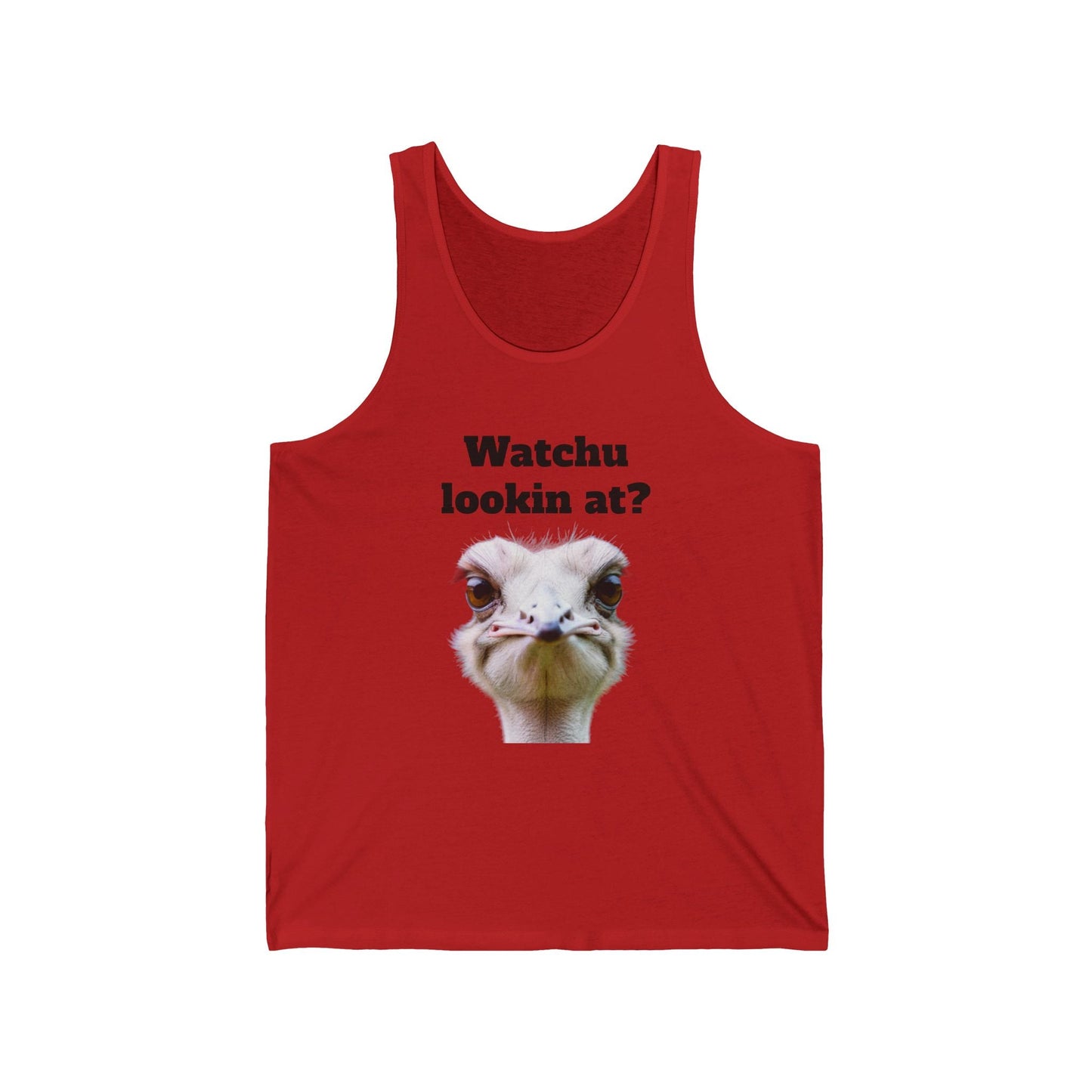 Watchu lookin at? - Unisex Jersey Tank | Austrige | Tank Top