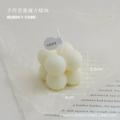 The SqUare Bubble Wax Candles that is considered a Candles