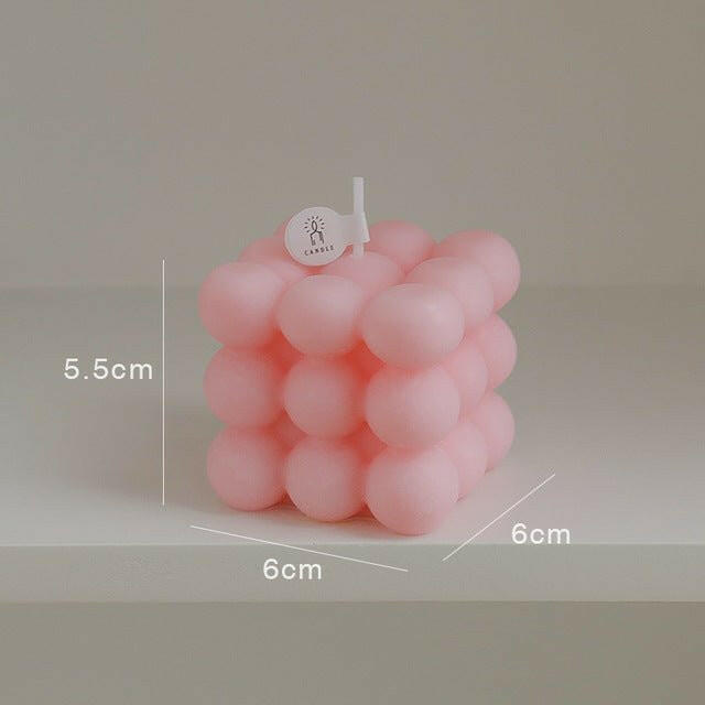 The SqUare Bubble Wax Candles that is considered a Candles