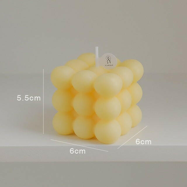 The SqUare Bubble Wax Candles that is considered a Candles