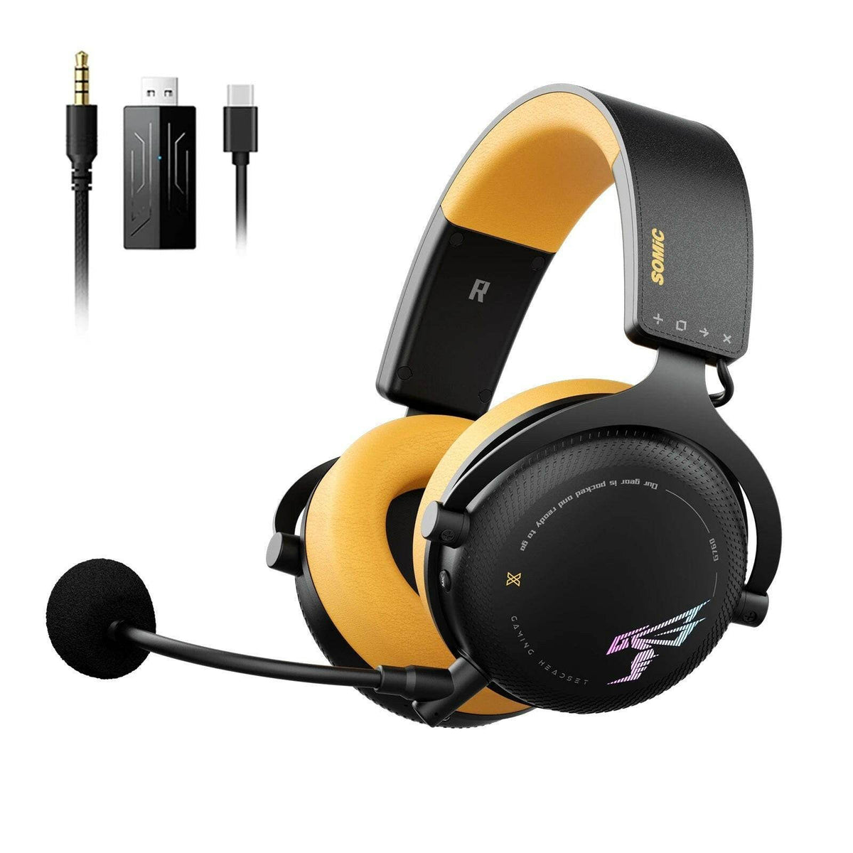 Wireless 3-Mode Gaming Headset Headphone