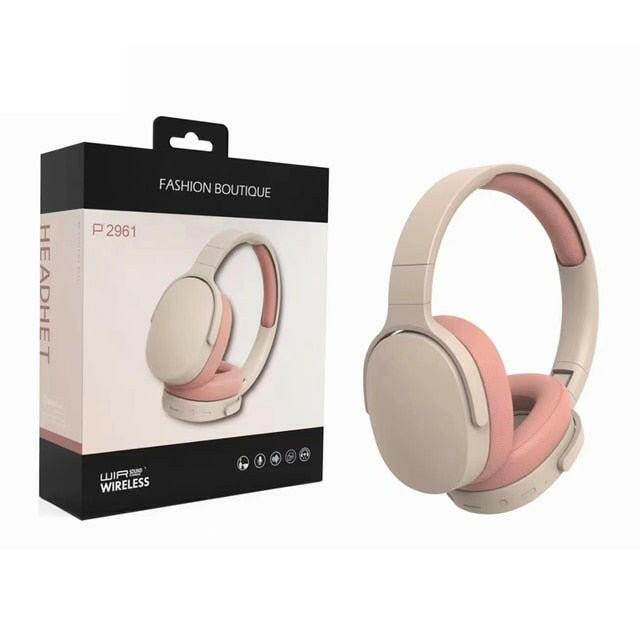 Wireless Over-Ear Headphones with 30-Hour Battery Pink Box
