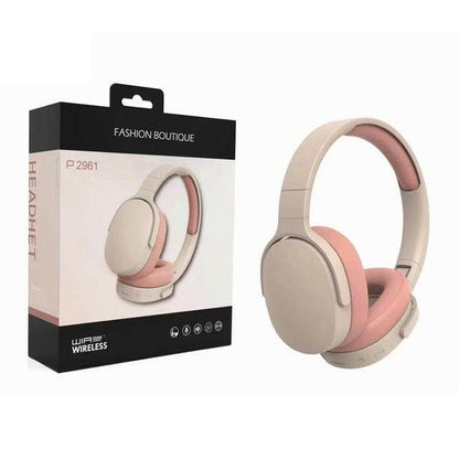 Wireless Over-Ear Headphones with 30-Hour Battery Pink Box