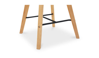 Napoli Leather Counter Stool Black